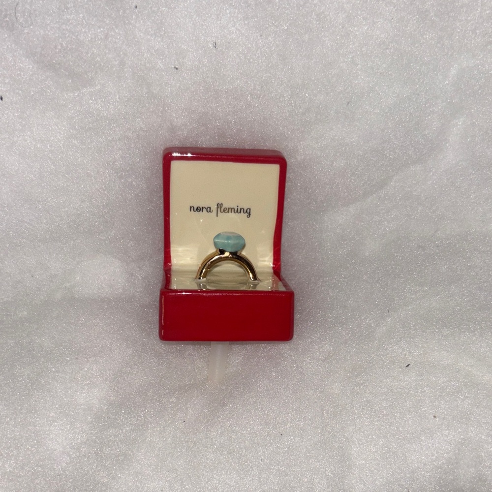 Nora Fleming Gold Ring with Blue Stone - Put A Ring On it Brand new never used